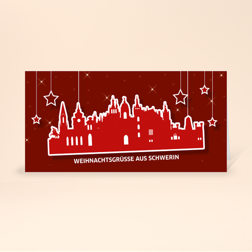 [WP10812] Karte: Skyline pop - Schwerin (Wir gestalten gratis für Dich)