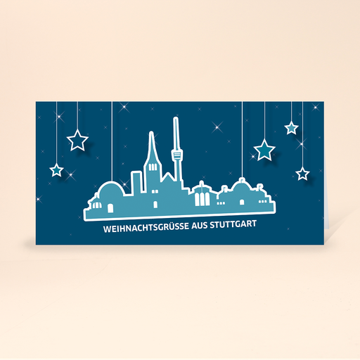 [WP10813] Karte: Skyline pop - Stuttgart (Wir gestalten gratis für Dich)