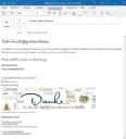 E-Mail-Signatur "Internationales Danke"