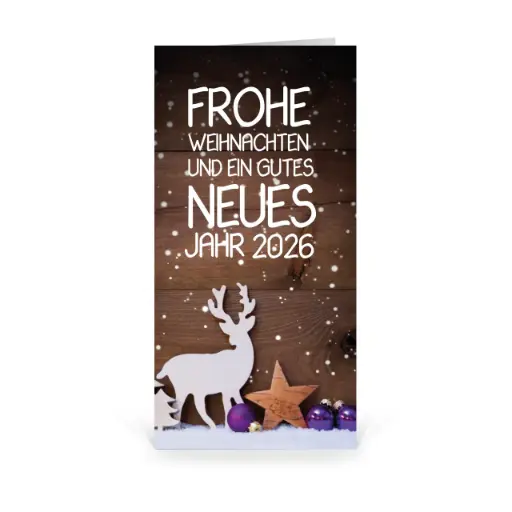 [WP2962] Karte: Hüttenzauber (Wir gestalten gratis für Dich)