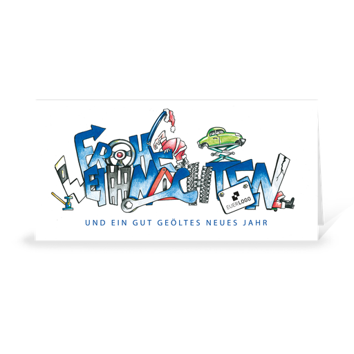 [WP10822] Karte: Branchenbildnis - KFZ (Wir gestalten gratis für Dich)