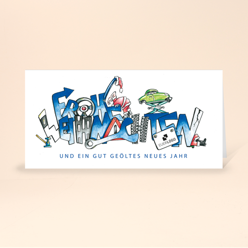 [WP10822] Karte: Branchenbildnis - KFZ (Wir gestalten gratis für Dich)