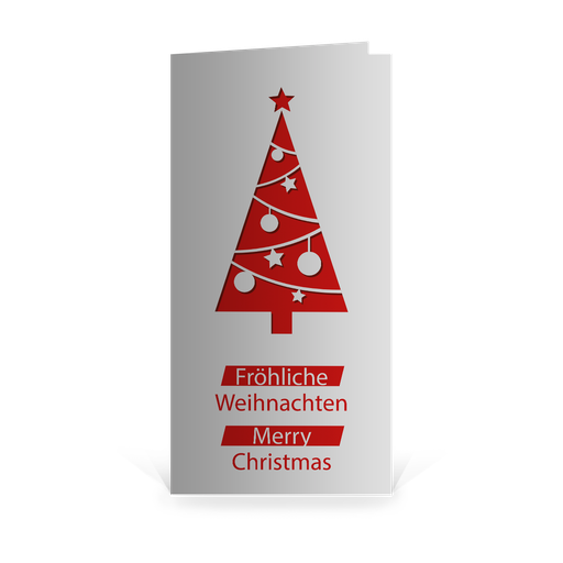 [WP5119] Karte: 3D Baum positiv (Wir gestalten gratis für Dich)