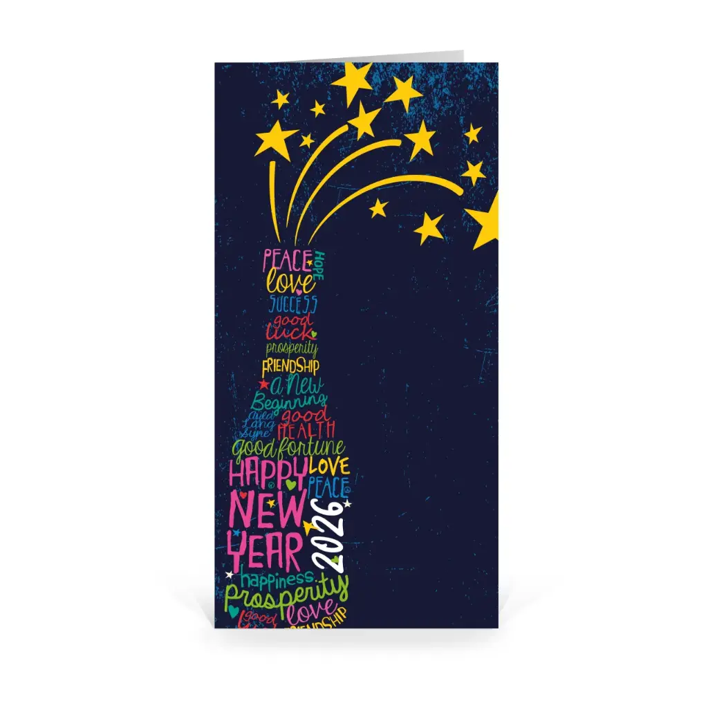 Karte: Buntes Neujahr