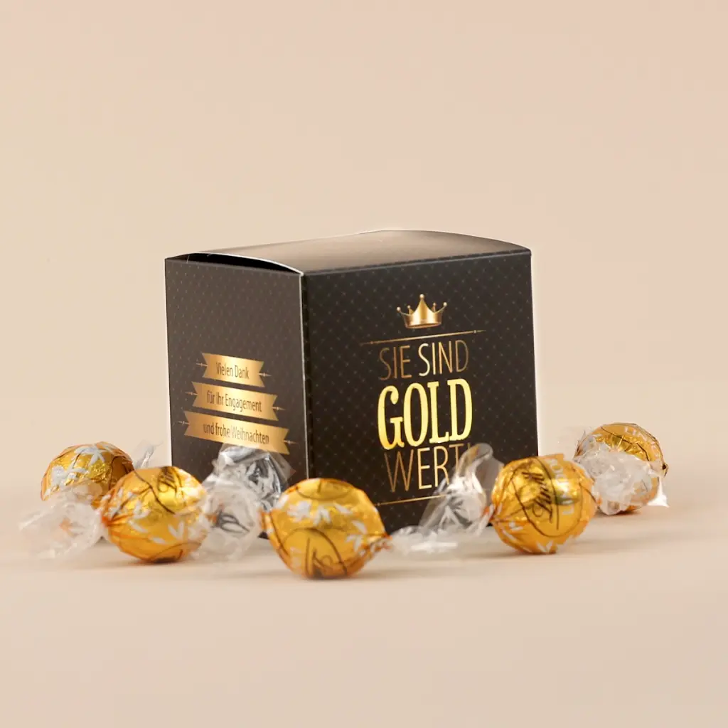 Sie sind Gold wert Würfel XL – Christmas