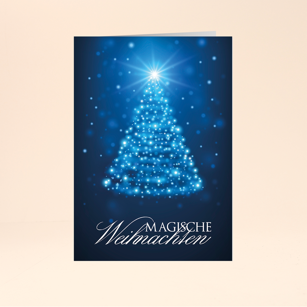 Karte: Magisches Licht - Tanne
