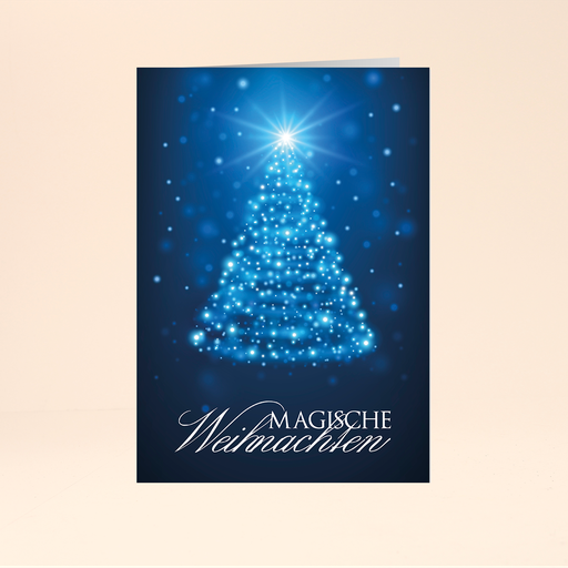 [WP2463] Karte: Magisches Licht - Tanne (Wir gestalten gratis für Dich)