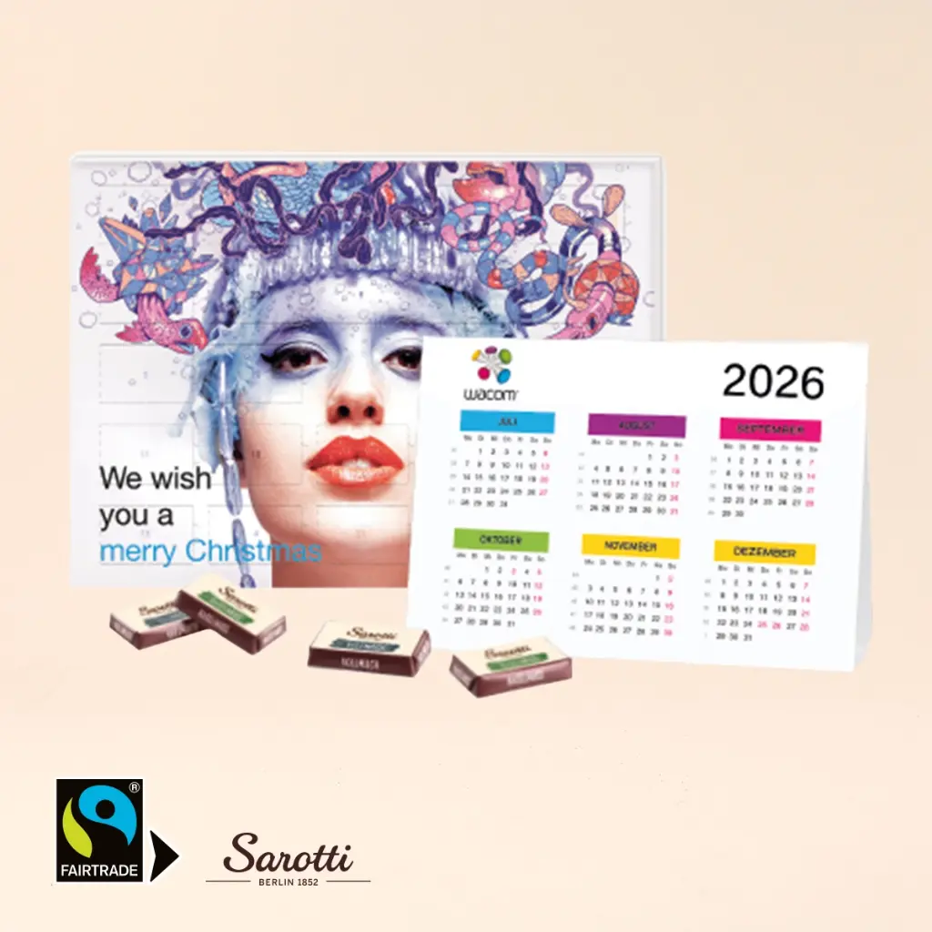 2 in 1 Adventskalender mit Jahresplaner - Sarotti