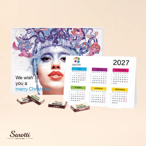 [95333] 2 in 1 Adventskalender mit Jahresplaner - Sarotti