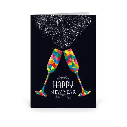 [WP2487] Karte: Prisma - Prosit (Wir gestalten gratis für Dich)