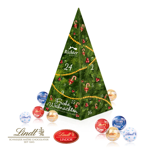 Weihnachtspyramide Adventskalender Lindt