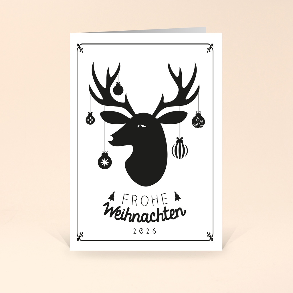 Karte: Simple Hirsch