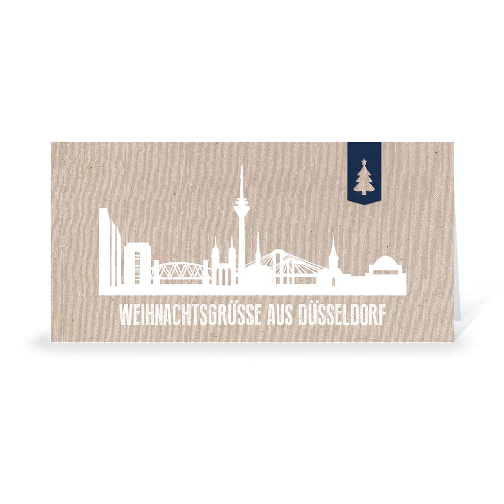 Karte: Skyline modern - Düsseldorf