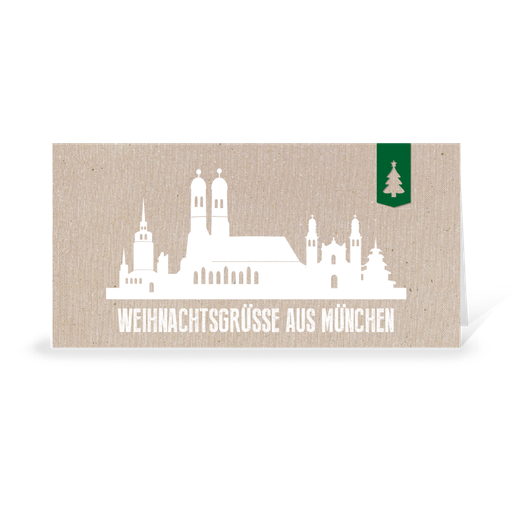 [WP10764] Karte: Skyline modern - München (Wir gestalten gratis für Dich)