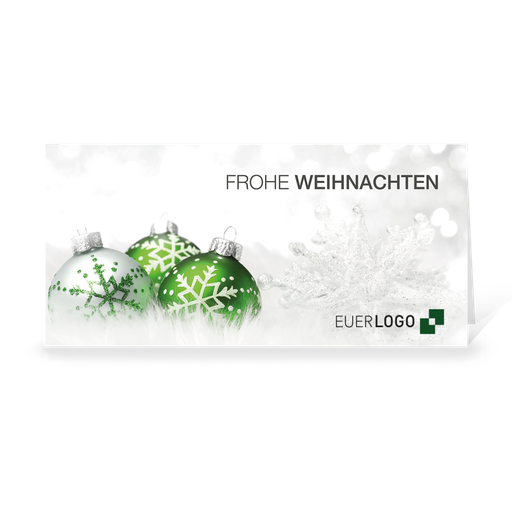 [WP2185] Karte: Weihnachtskugel 01 (Wir gestalten gratis für Dich)