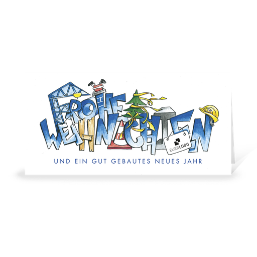 [WP10817] Karte: Branchenbildnis - Bau (Wir gestalten gratis für Dich)