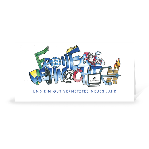 [WP10823] Karte: Branchenbildnis - IT (Wir gestalten gratis für Dich)