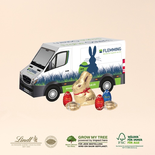 [94714] 3D Präsent Transporter mit süßer Füllung