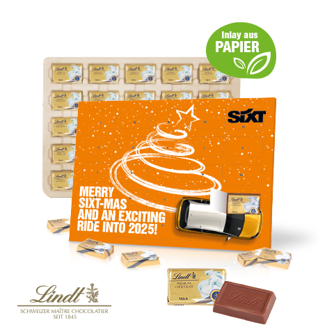 [55307] Tisch-Adventskalender Lindt Select Edition Organic