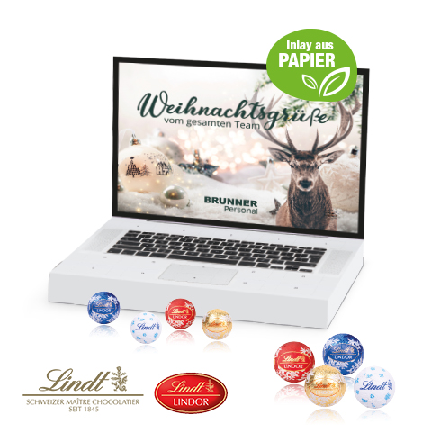 [55337] Tisch-Adventskalender Lindt Gourmet Edition Laptop