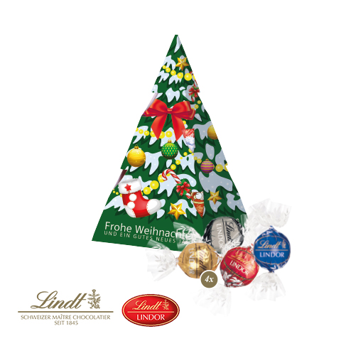 [95472] Präsent Weihnachtsbaum mit Lindt Lindor Pralinés