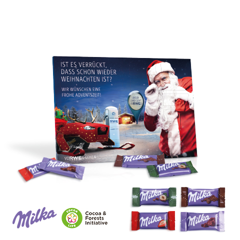 Tisch-Adventskalender Milka gemischt