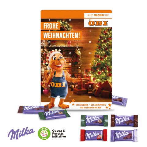 [95201] Wand-Adventskalender Milka-Mix