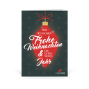 Karte: Glänzende Weihnachtskugel