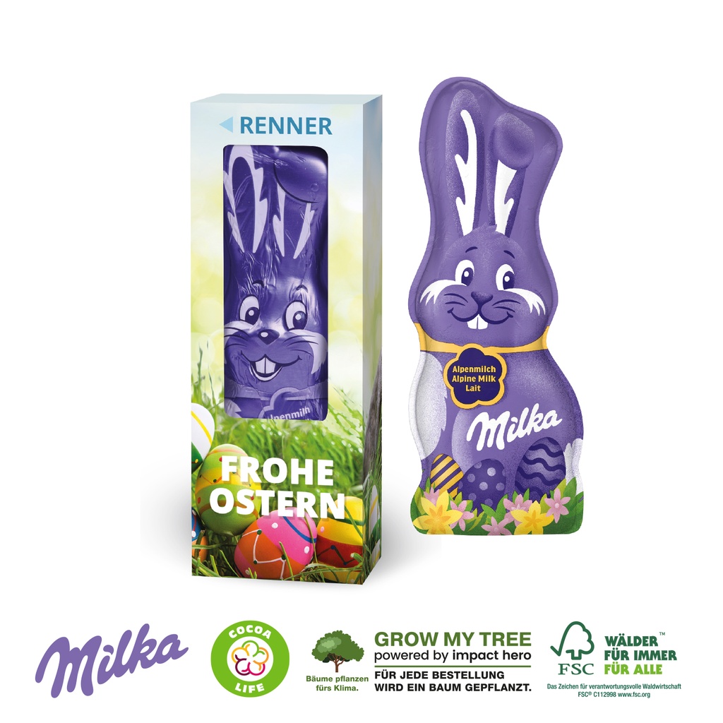 Milka Schmunzelhase, 45 g