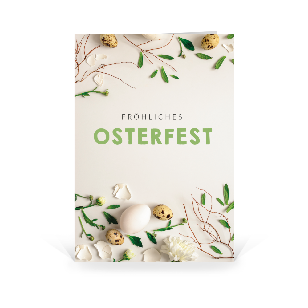 Karte: Florale Ostern