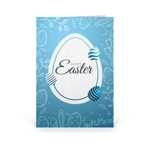 [WP6072] Karte: Das Blaue vom Ei (Blanko Karte ohne Eindruck)