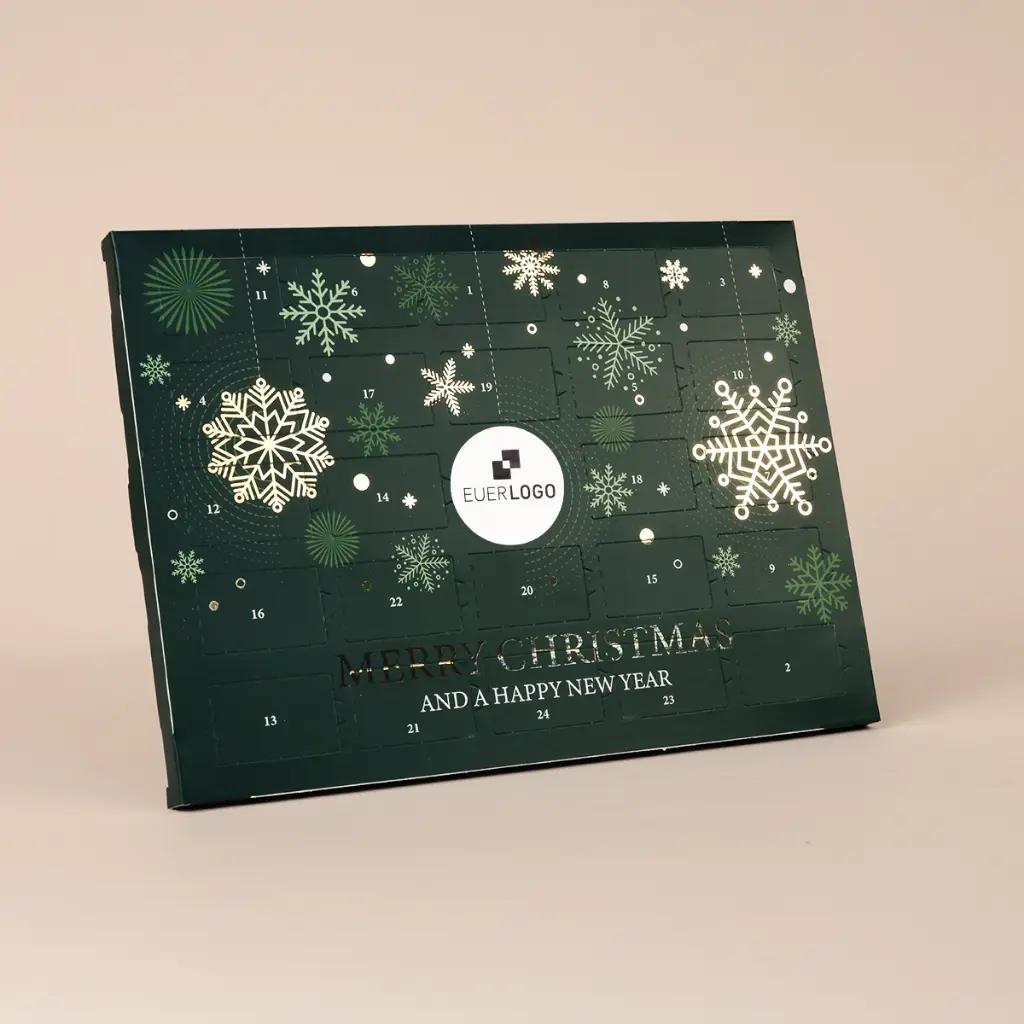 Tischkalender Lindt mit Logo - Gold Edition