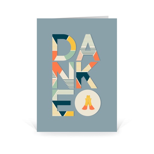 Karte: Danke Muster