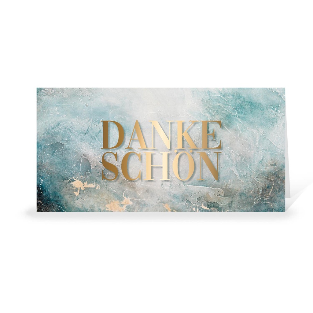Karte: Goldenes Dankeschön
