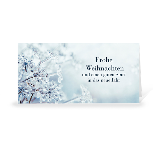 [WP5100] Karte: Eisblume (Wir gestalten gratis für Dich)