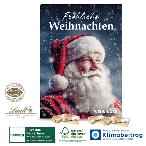 [55330-W] Wand-Adventskalender Lindt "Jubiläum"