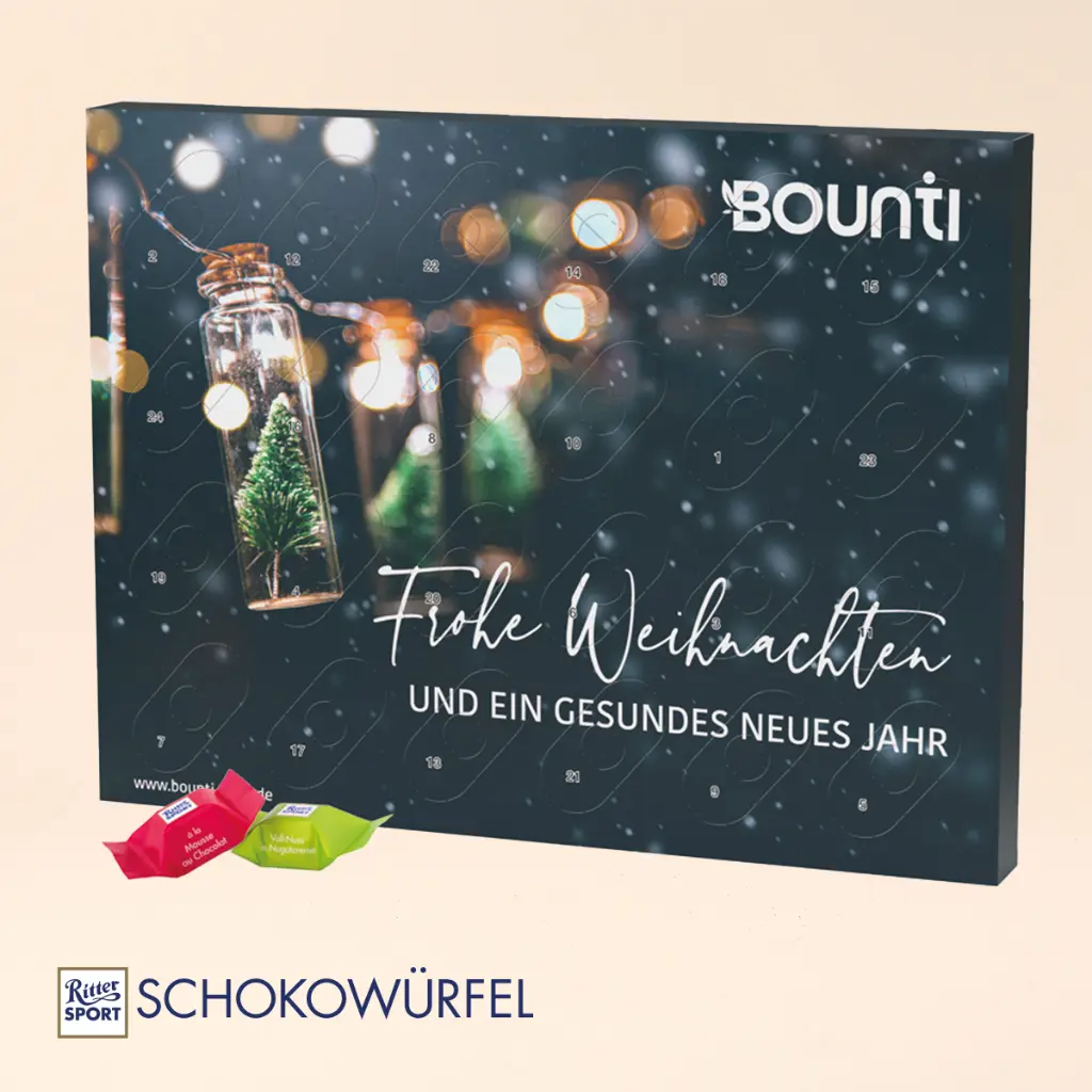 Adventskalender Eco XL Ritter Sport Würfel