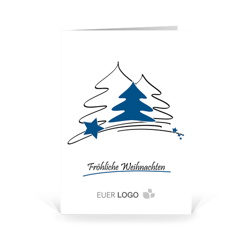 [WP2575] Karte: Tannenlinien - Trio (Wir gestalten gratis für Dich)