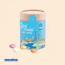 Papierdose Eco Maxi mit Mentos Kaudragees Fruit