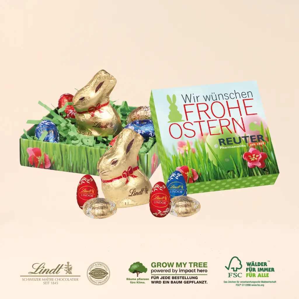 Osternest mit Schokolade von Lindt
