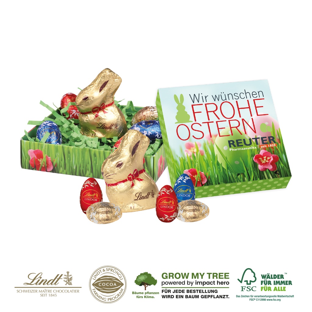 Osternest mit Schokolade von Lindt