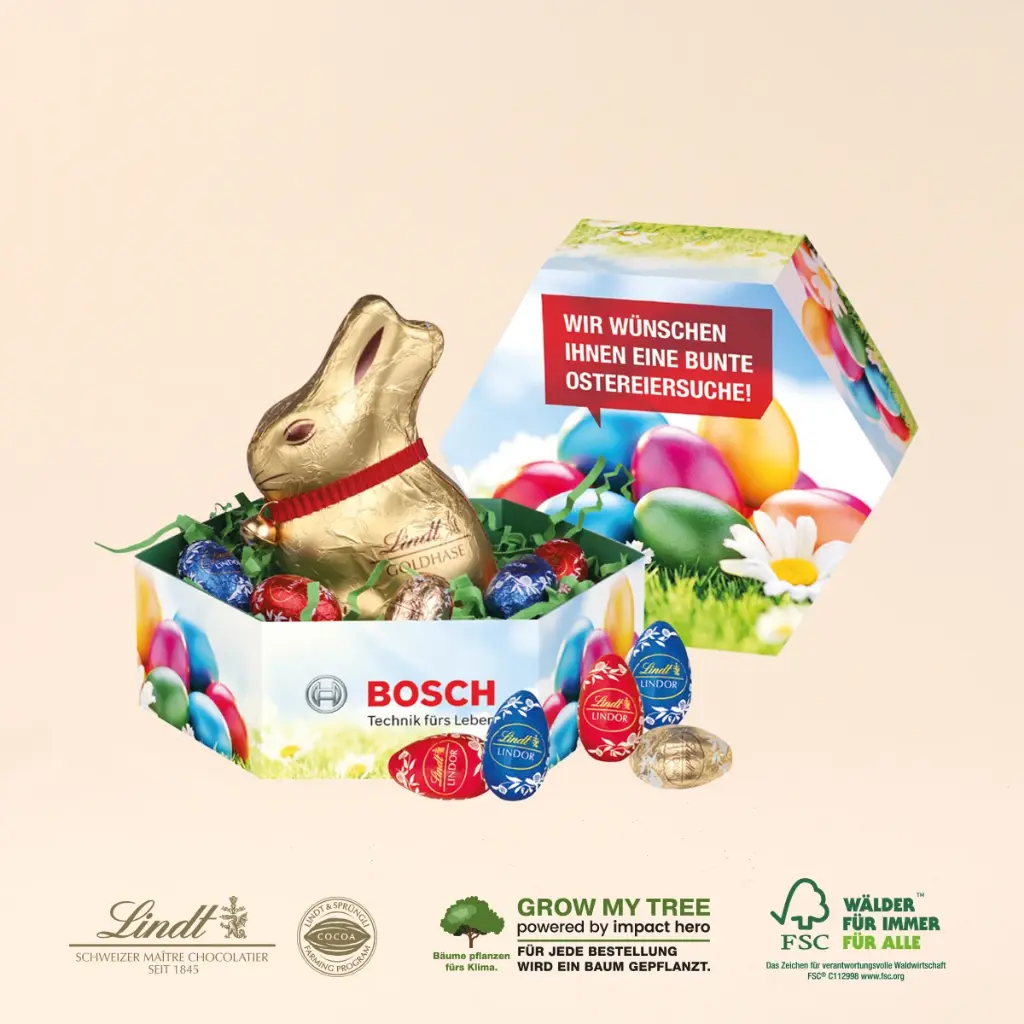 Großes Osternest mit Schokolade von Lindt