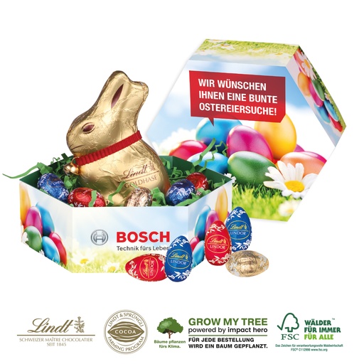 [94522-G] Großes Osternest mit Schokolade von Lindt