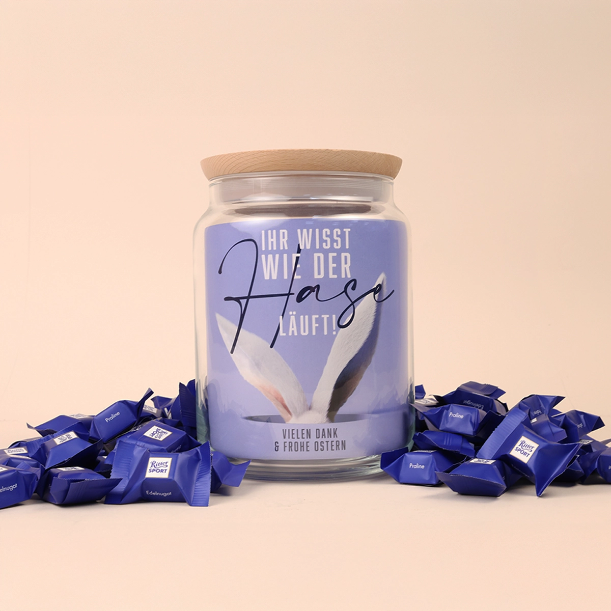 Teamgeschenk XL „Ihr wisst wie der Hase läuft“