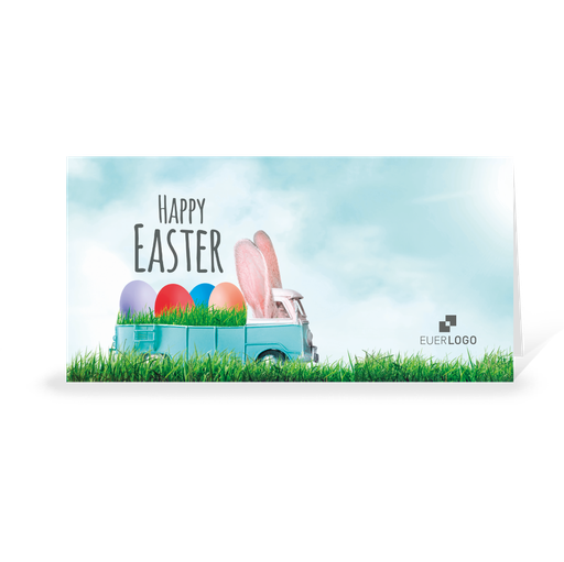 [WP6073] Karte: Ostereier-Bulli (Wir gestalten gratis für Dich)