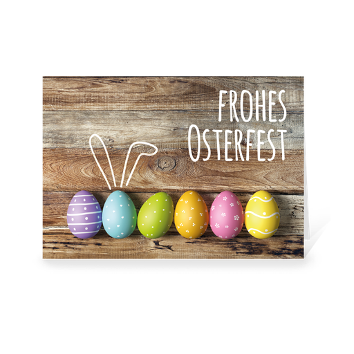 [WP6074] Karte: Buntes Osterfest (Wir gestalten gratis für Dich)