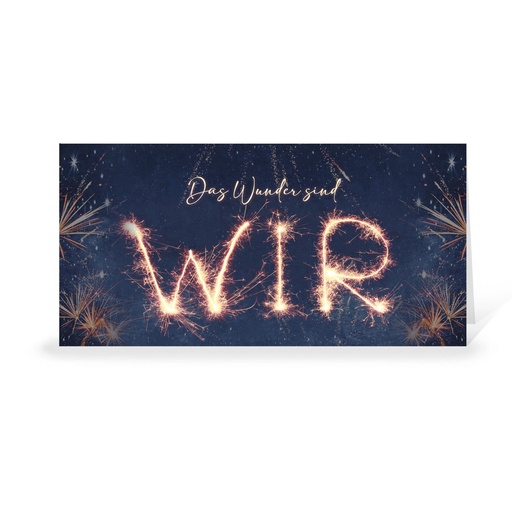 [WP5244] Karte: Das Wunder sind WIR (Wir gestalten gratis für Dich)