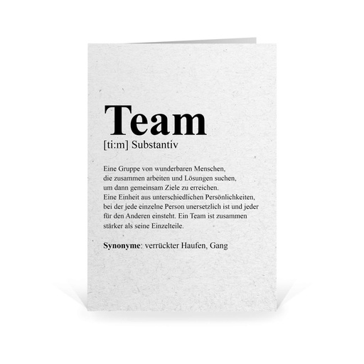 [WP5260] Karte: Team (Wir gestalten gratis für Dich)