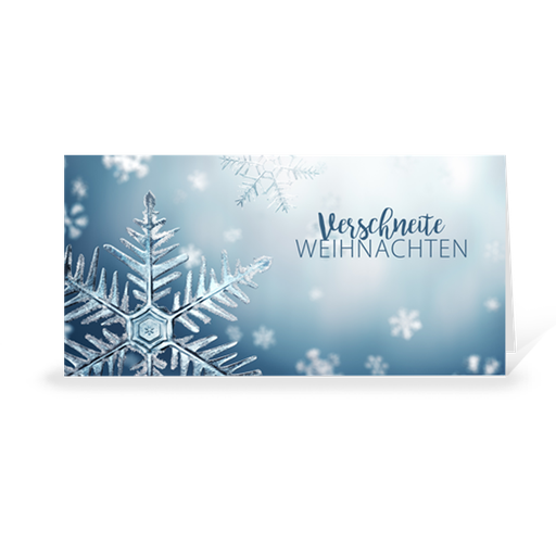 [WP5106] Karte: Eiskristall 01 (Wir gestalten gratis für Dich)