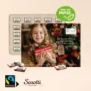 Wand-Adventskalender mit Fairtrade-Kakao Organic